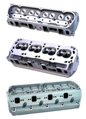 Ford Mustang Cylinder Heads - Ford Racing - 302/351W Z-Head Aluminum 63CC w/7mm Valves - `64-`14